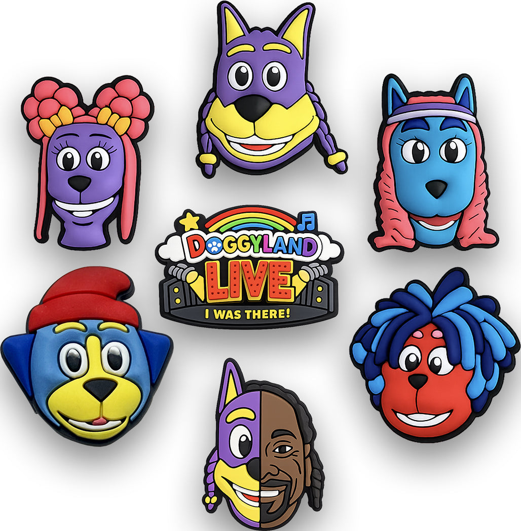 Doggyland Shoe Charms – 7 Pack