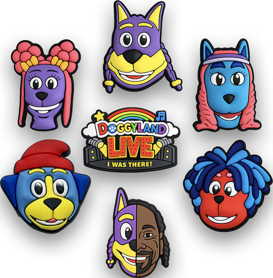 Doggyland Shoe Charms – 7 Pack