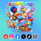 Doggyland Blue Stickers (12 Pack)
