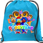 Doggyland Drawstring Gift Bag – Blue