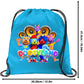 Doggyland Drawstring Gift Bag – Blue